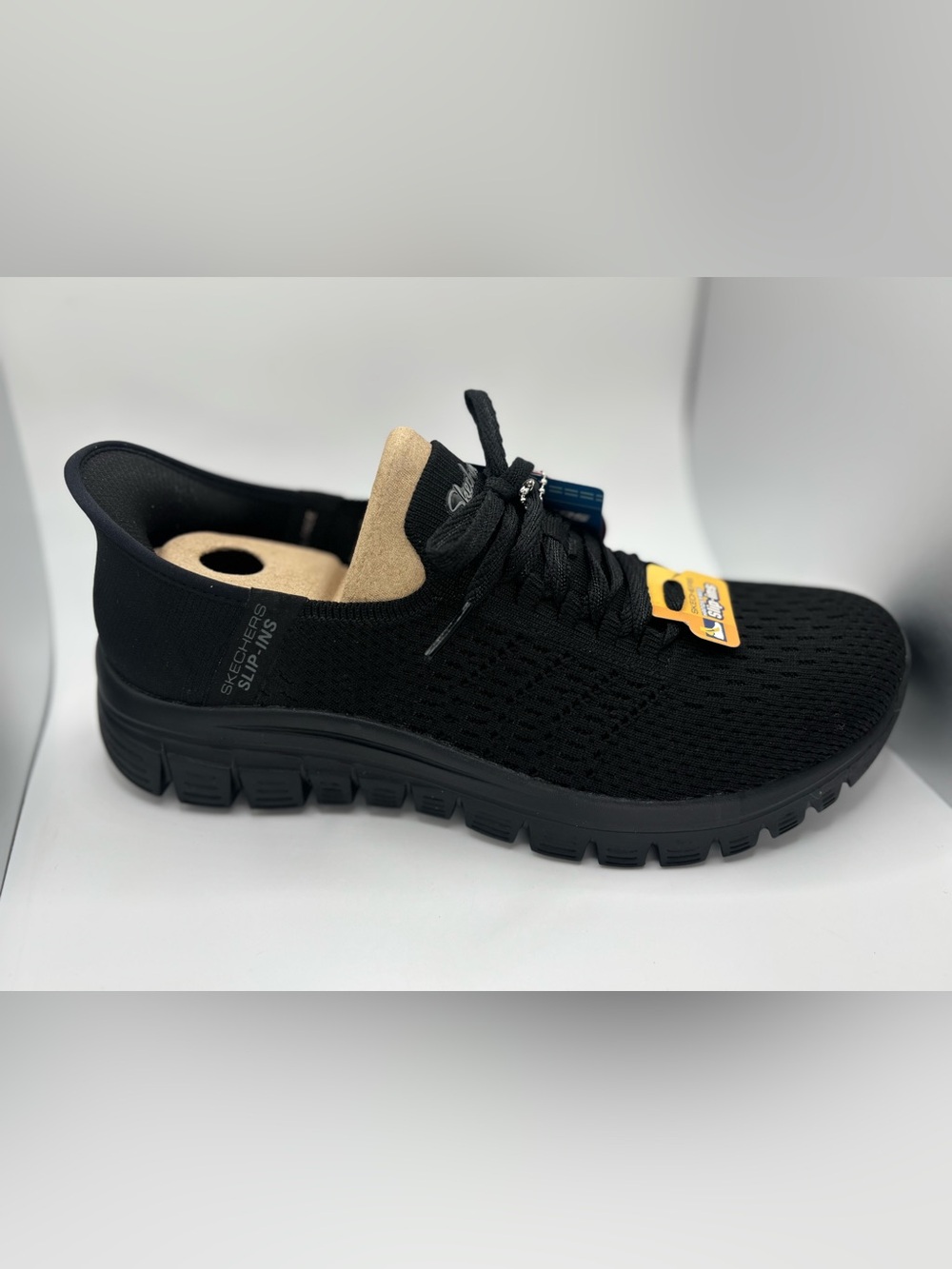 Sketchers Hands Free Slip ins Graceful First Blush Women’s 8.5 Black Sneakers